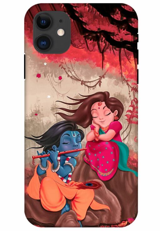 Radhe Krishna Water Art Apple Iphone 11 Mobile Cover